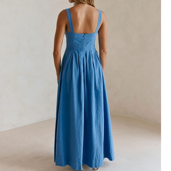 Sabo Skirt Blue Maxi Dress XXL - Picture 3 of 11